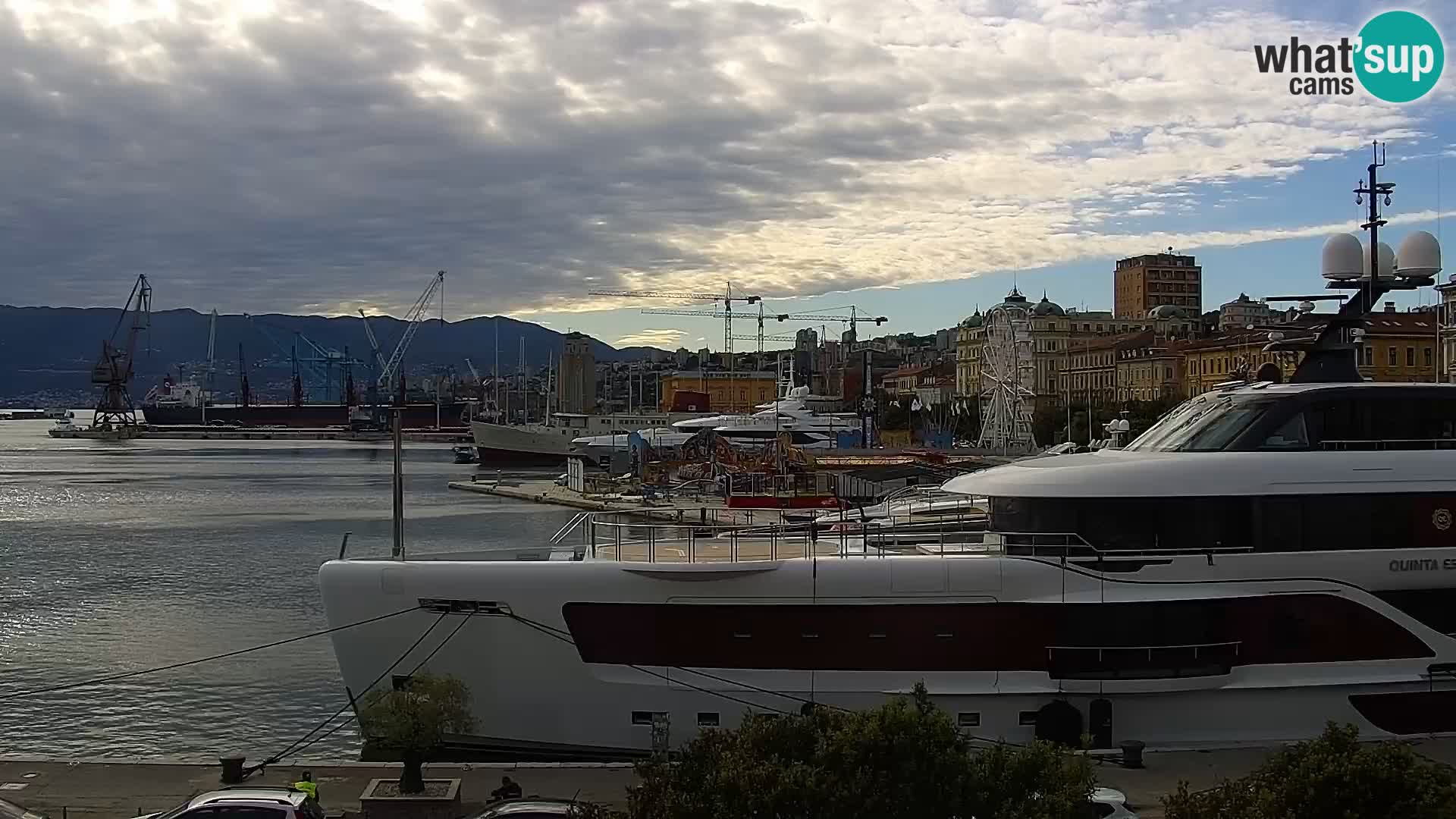 Die Riva und Marina in Rijeka – Live Webcam Kroatien