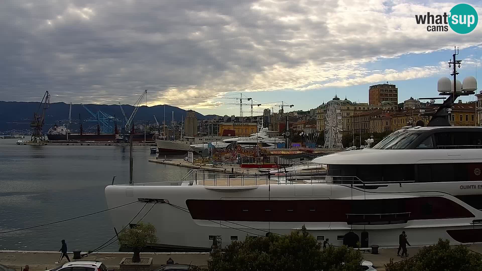 La Riva et Marina à Rijeka – Live Webcam Croatie