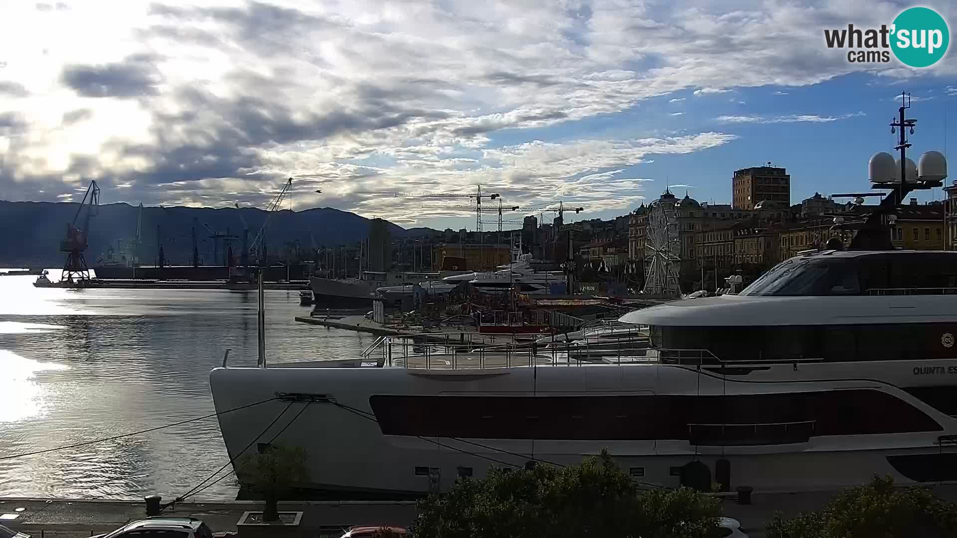 La Riva e la Marina a Rijeka (Fiume) – Live Webcam Croazia