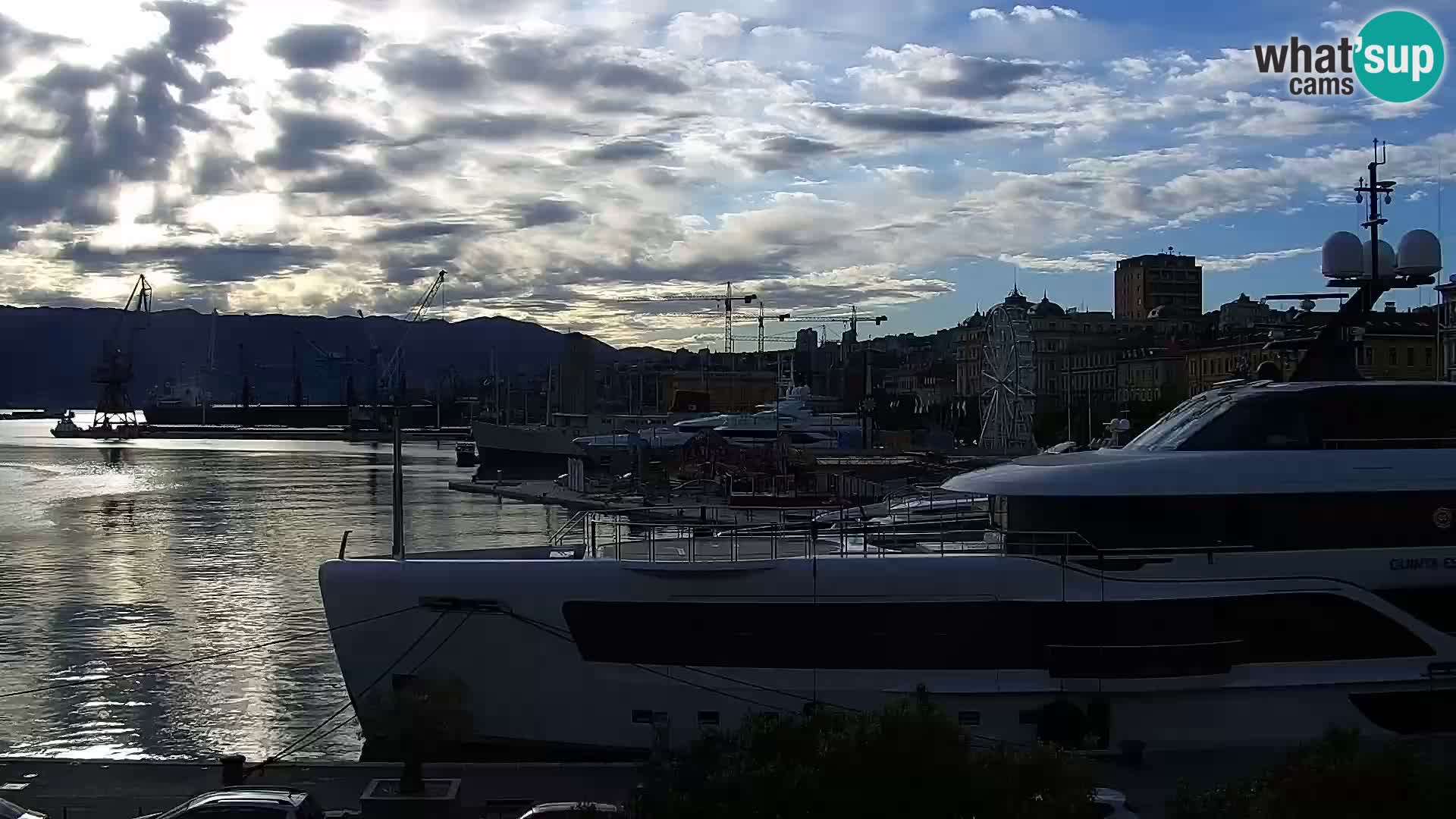 Die Riva und Marina in Rijeka – Live Webcam Kroatien