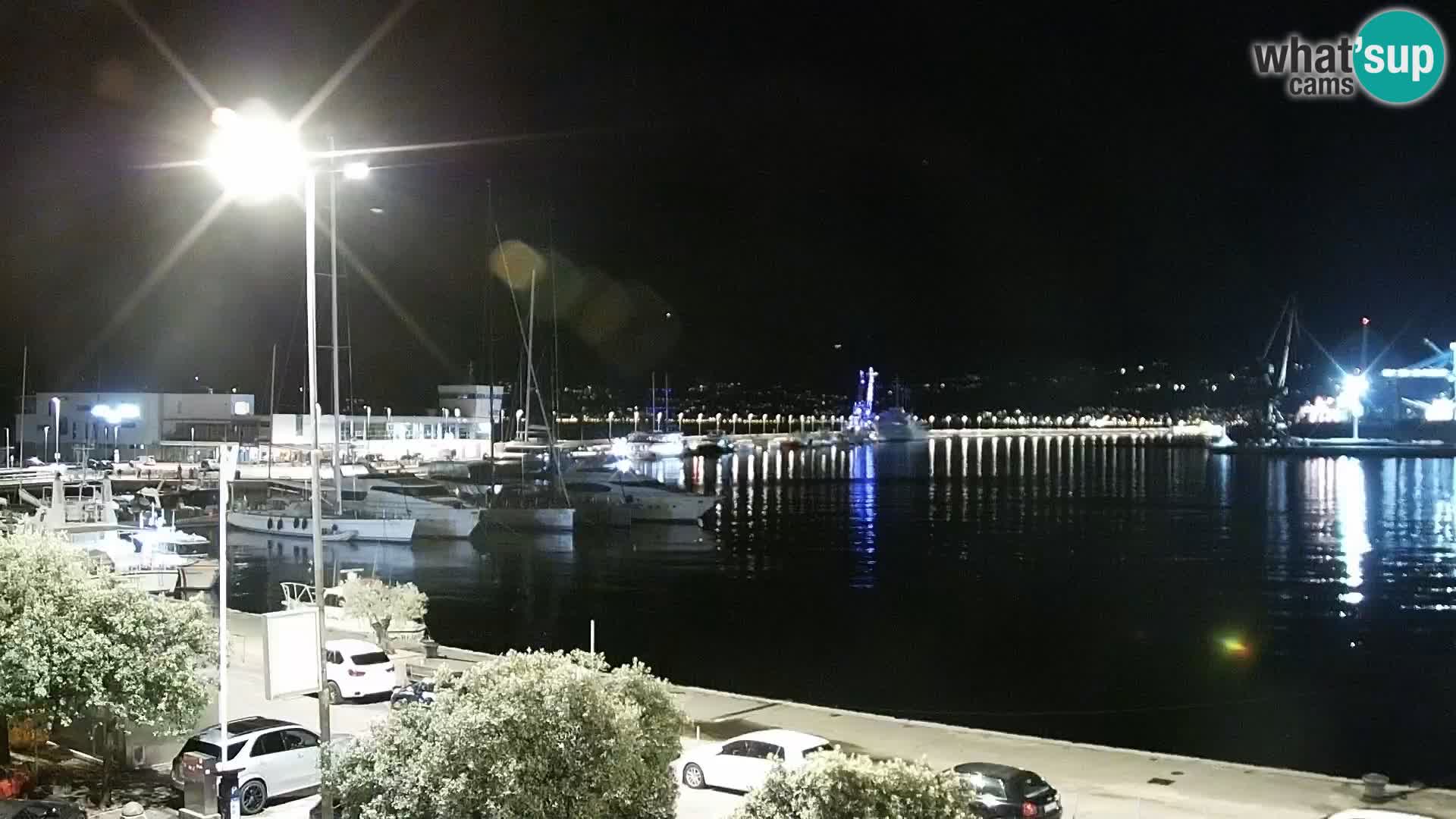 La Riva y Marina en Rijeka – Webcam en vivo Croacia