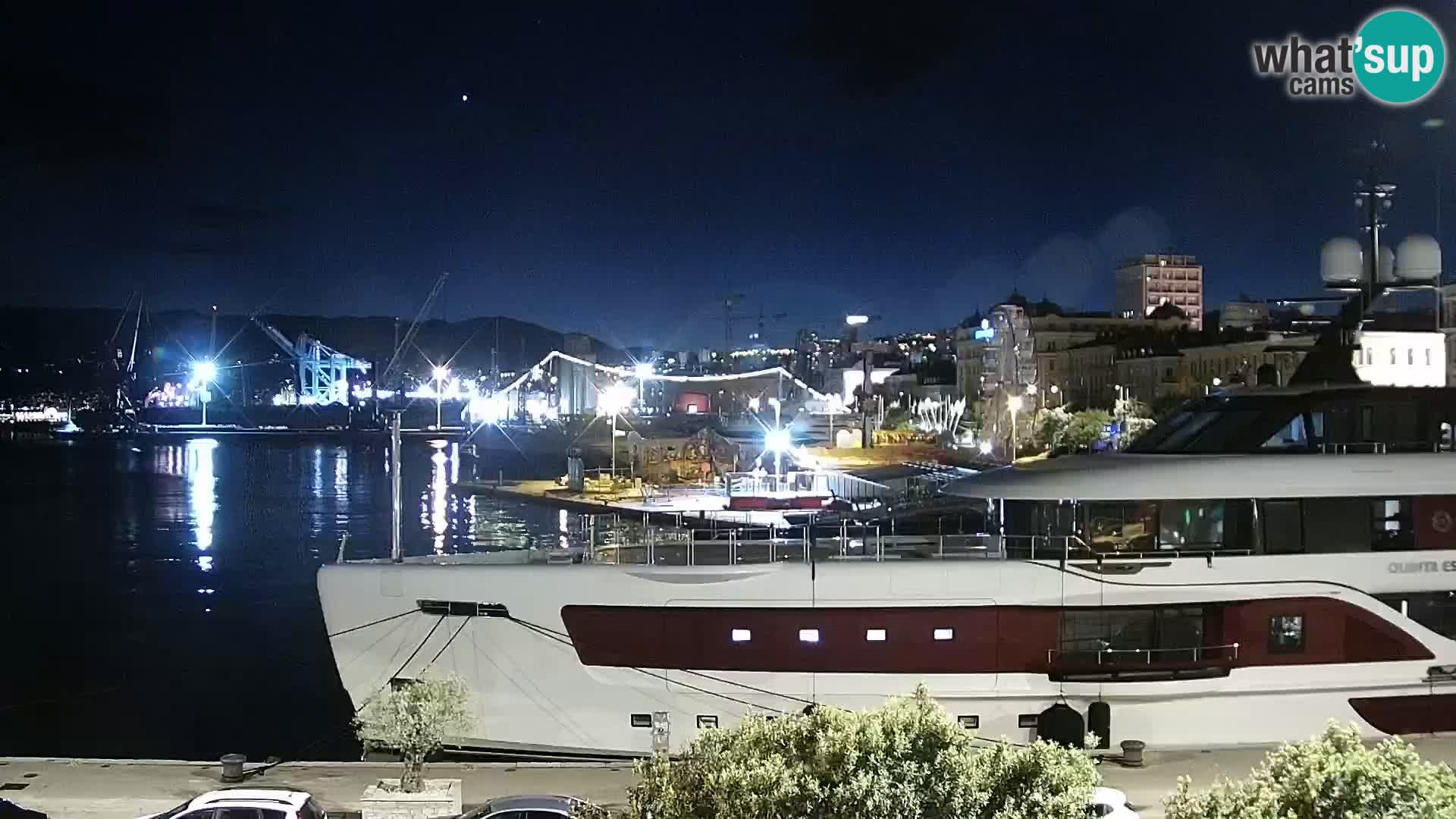La Riva e la Marina a Rijeka (Fiume) – Live Webcam Croazia