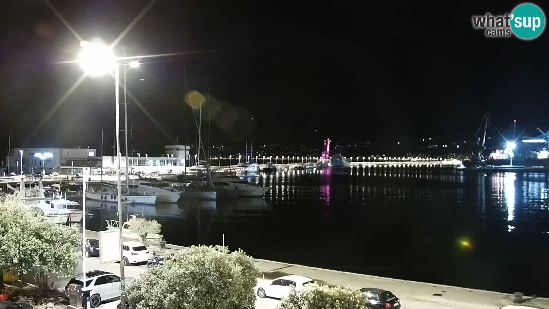 La Riva e la Marina a Rijeka (Fiume) – Live Webcam Croazia