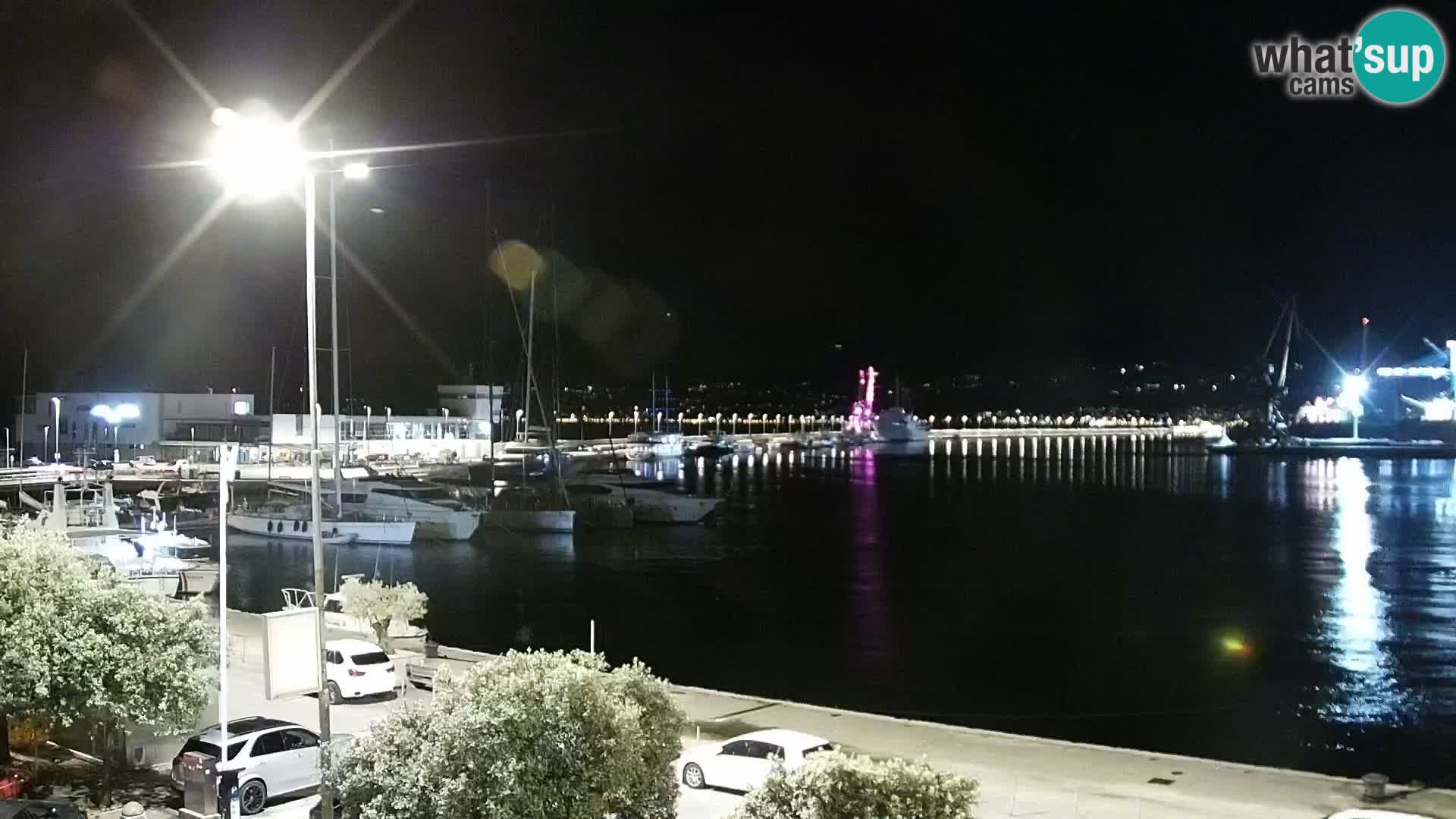 La Riva et Marina à Rijeka – Live Webcam Croatie