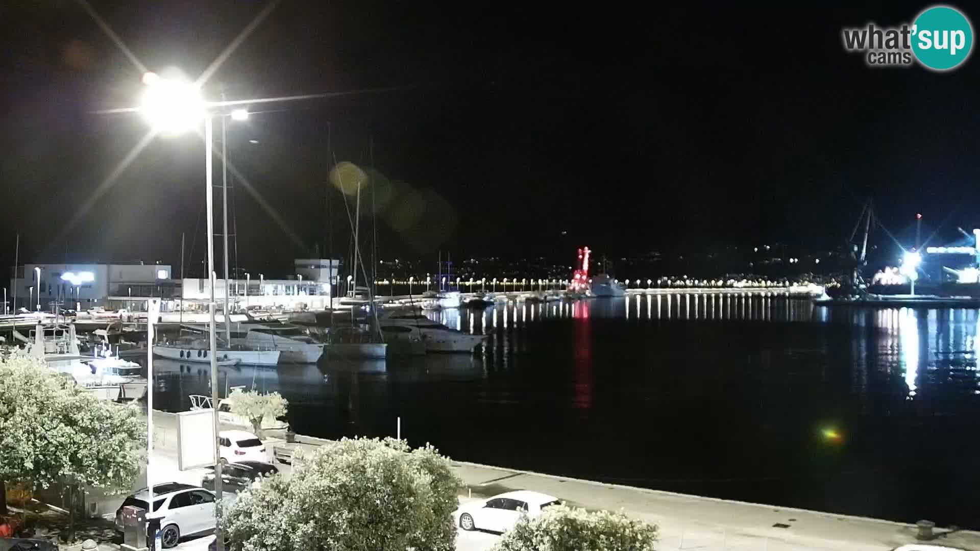 La Riva e la Marina a Rijeka (Fiume) – Live Webcam Croazia
