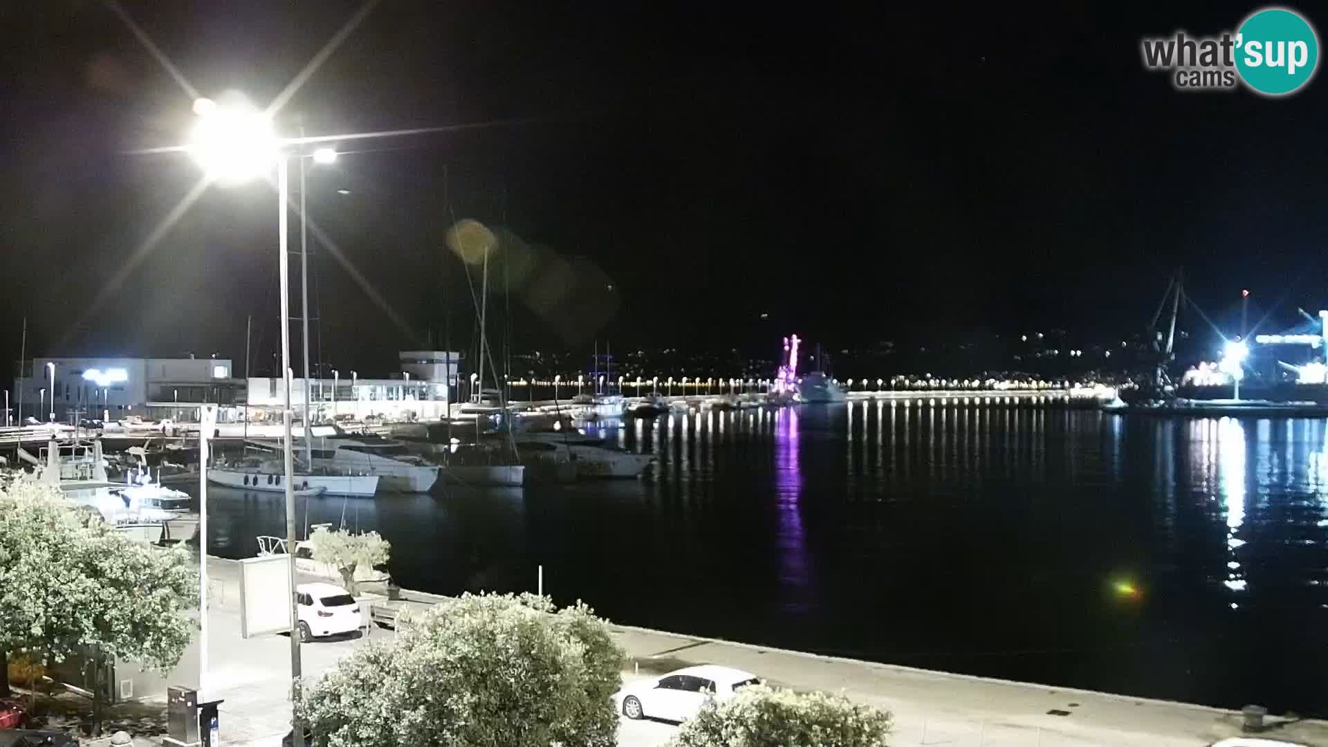 La Riva et Marina à Rijeka – Live Webcam Croatie