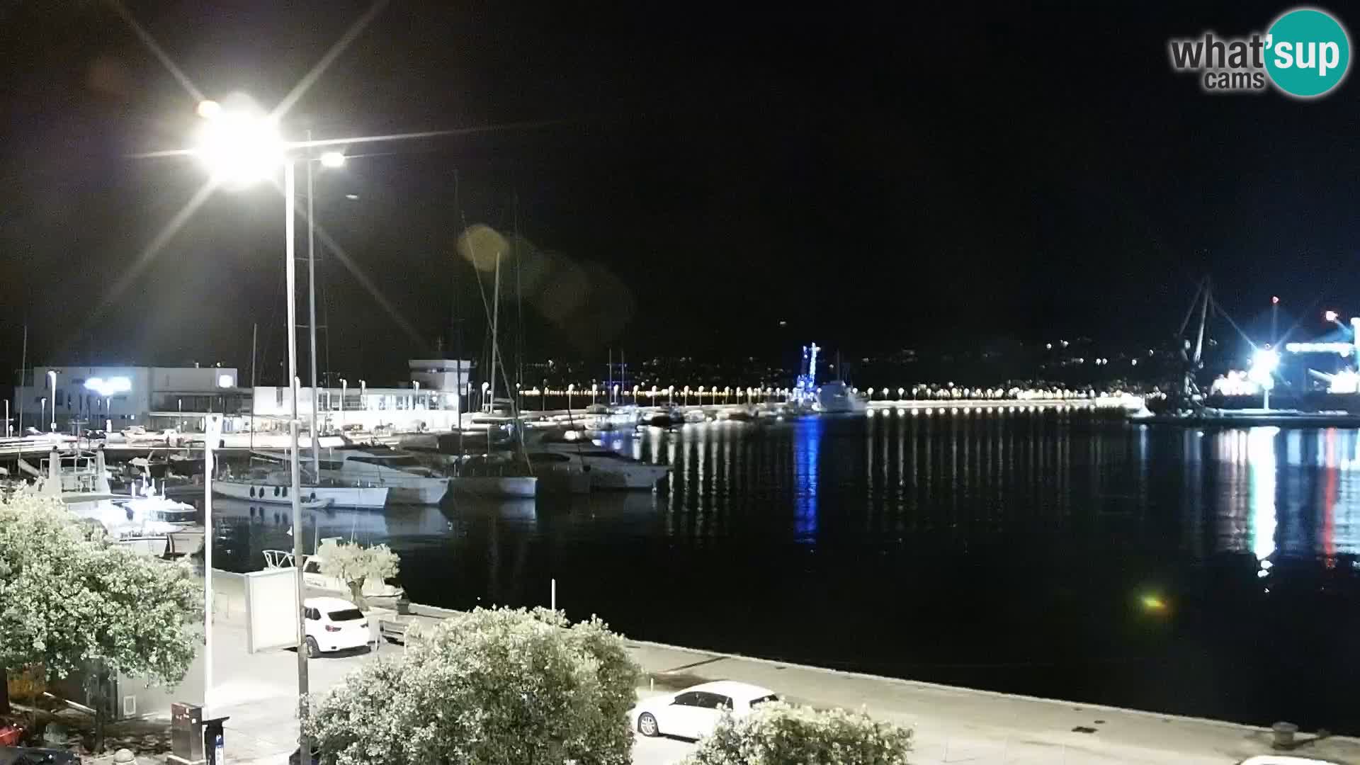 La Riva et Marina à Rijeka – Live Webcam Croatie