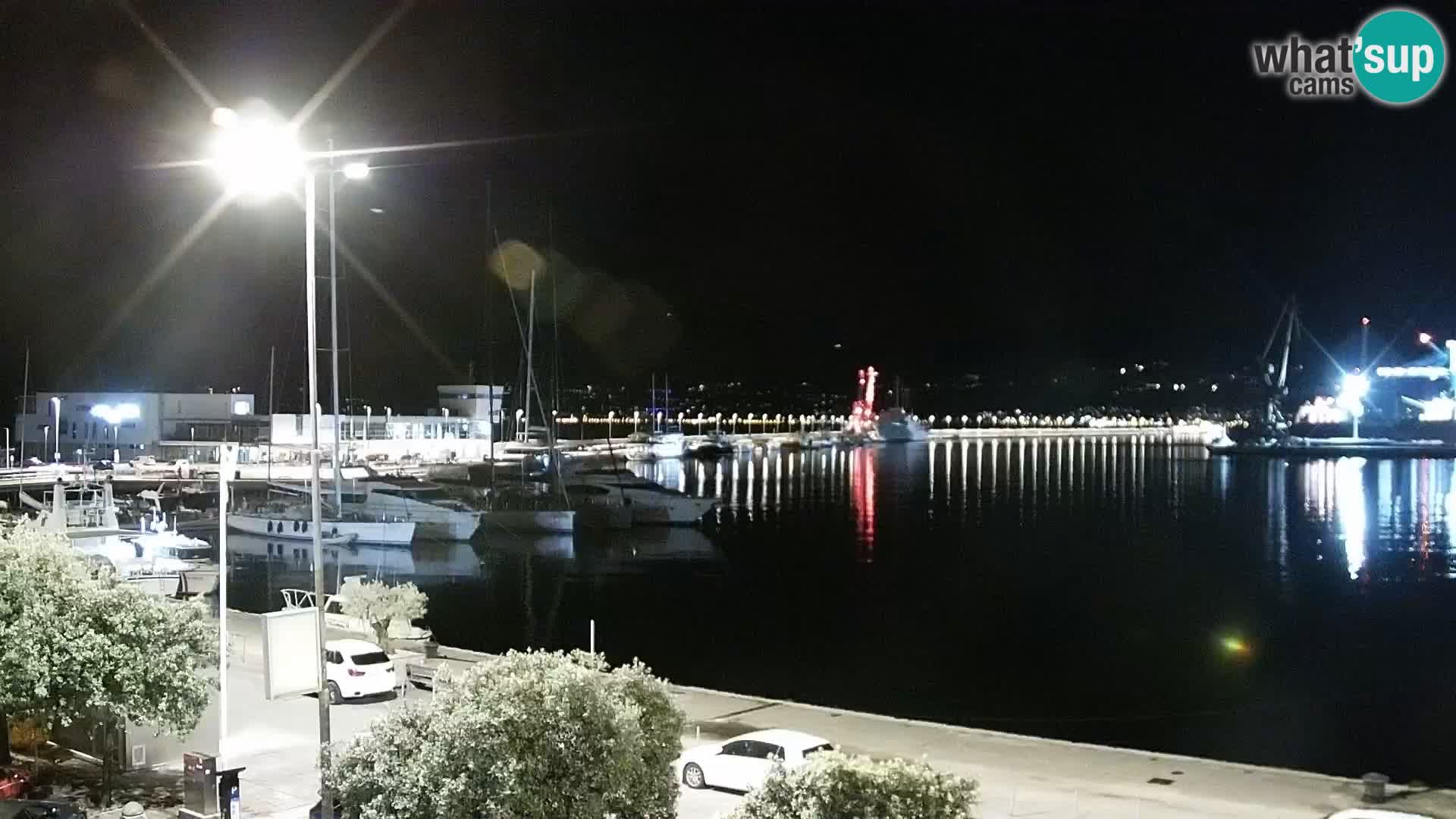La Riva e la Marina a Rijeka (Fiume) – Live Webcam Croazia