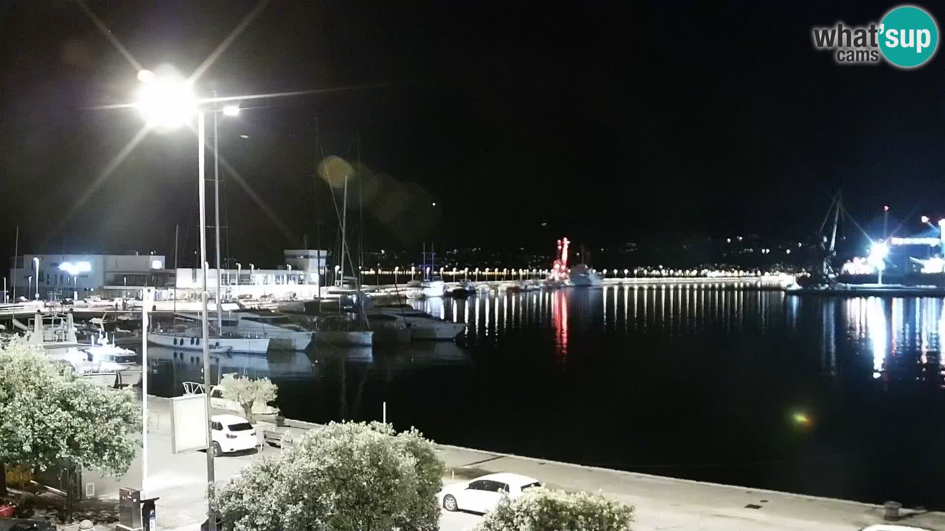 Riva i Marina u Rijeci – Web kamera uživo u Hrvatskoj