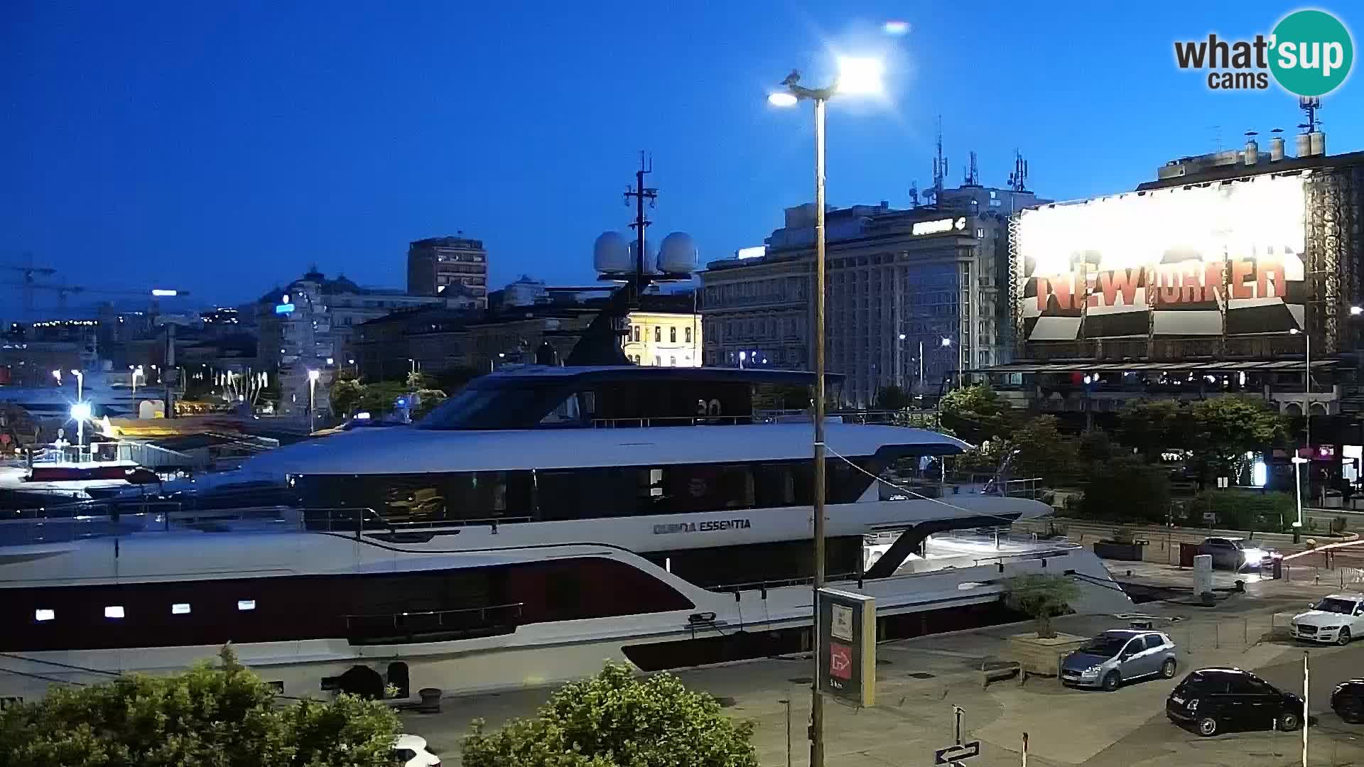 Riva i Marina u Rijeci – Web kamera uživo u Hrvatskoj