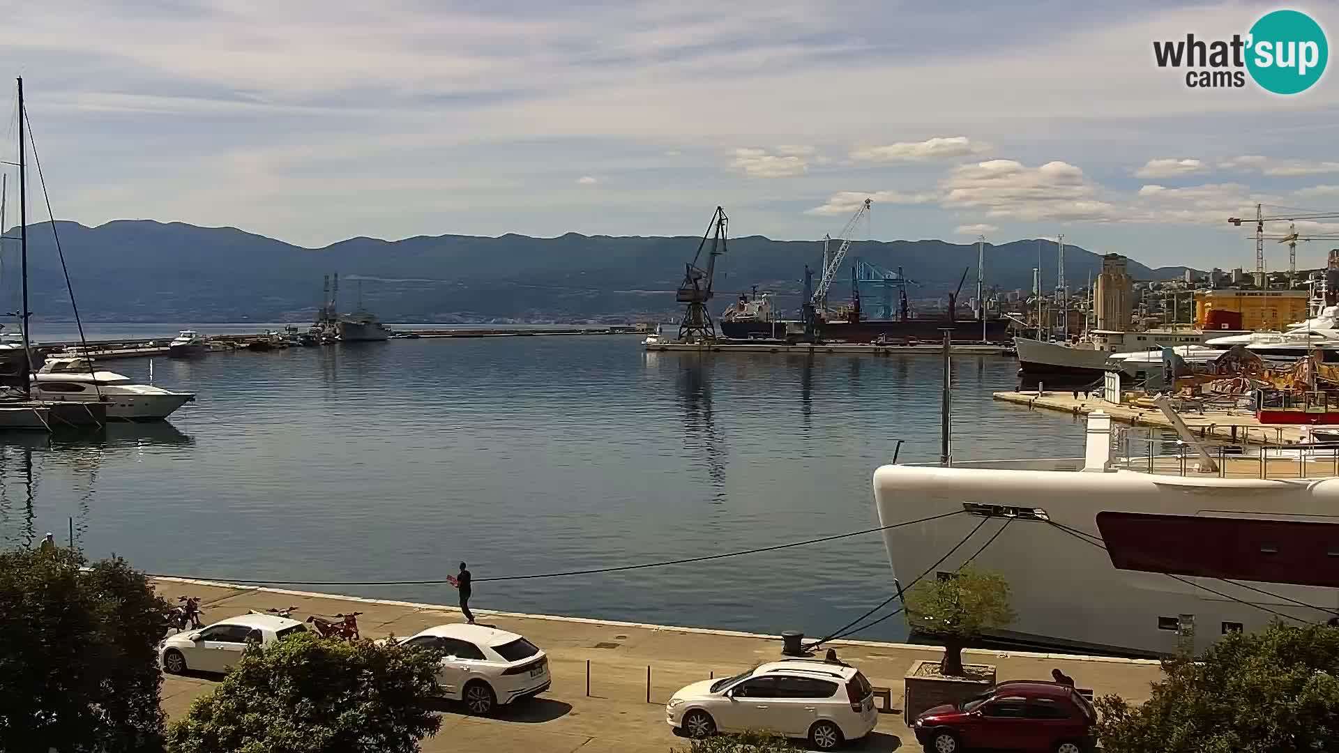 La Riva e la Marina a Rijeka (Fiume) – Live Webcam Croazia