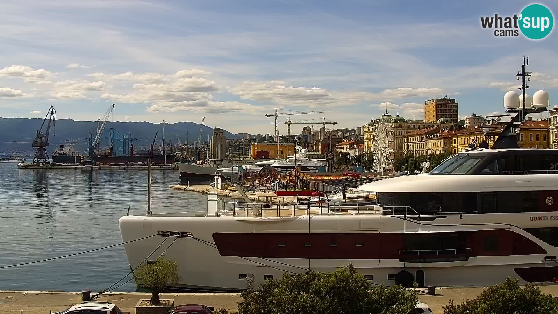 La Riva y Marina en Rijeka – Webcam en vivo Croacia