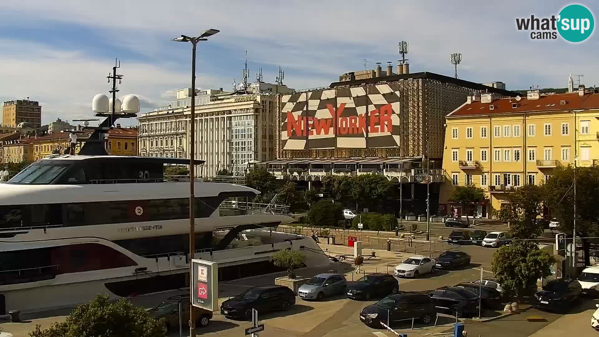 La Riva y Marina en Rijeka – Webcam en vivo Croacia
