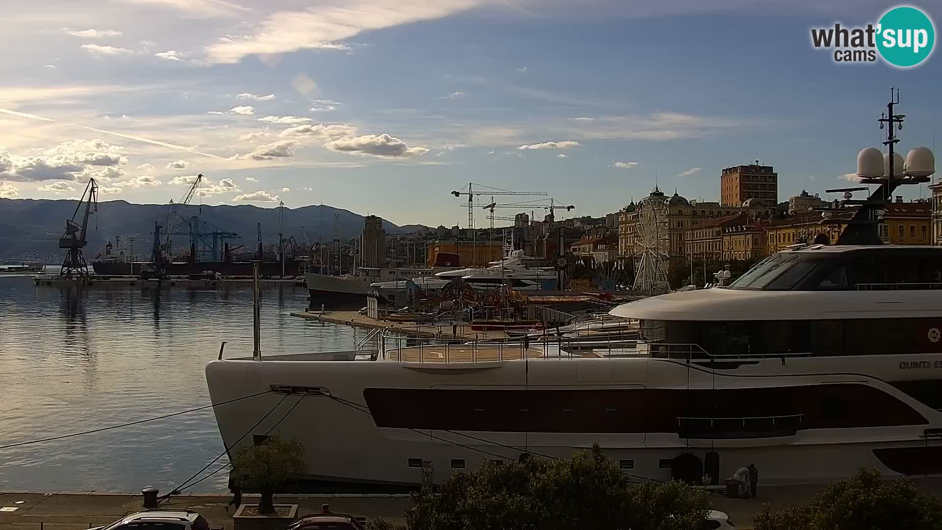 La Riva et Marina à Rijeka – Live Webcam Croatie