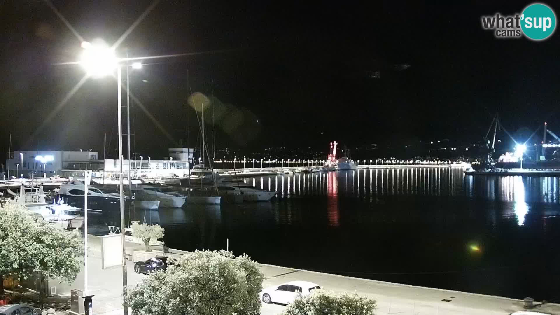 Die Riva und Marina in Rijeka – Live Webcam Kroatien