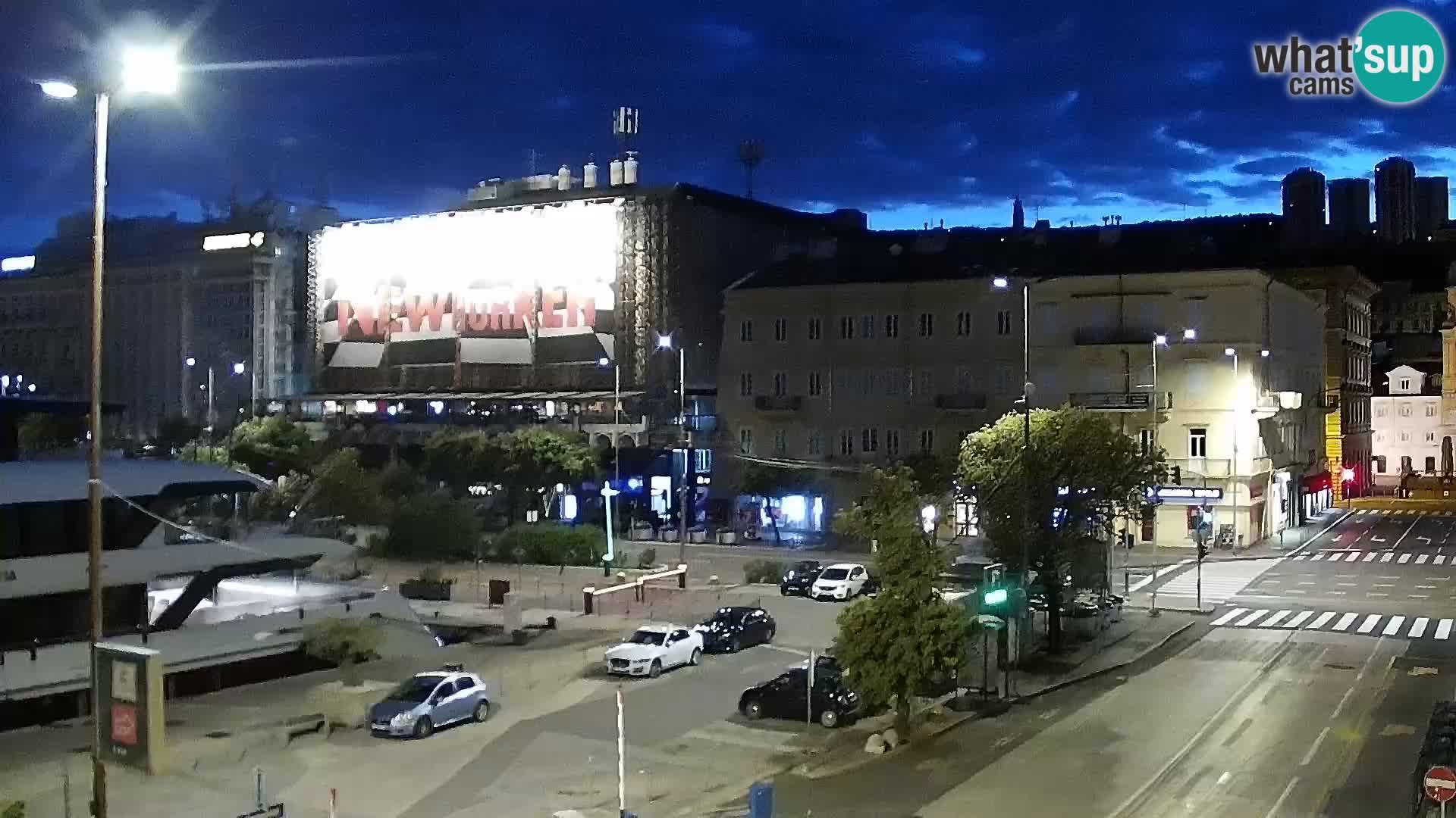La Riva y Marina en Rijeka – Webcam en vivo Croacia