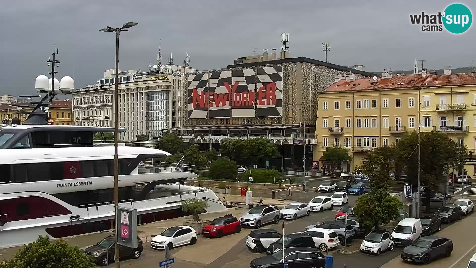 Riva i Marina u Rijeci – Web kamera uživo u Hrvatskoj