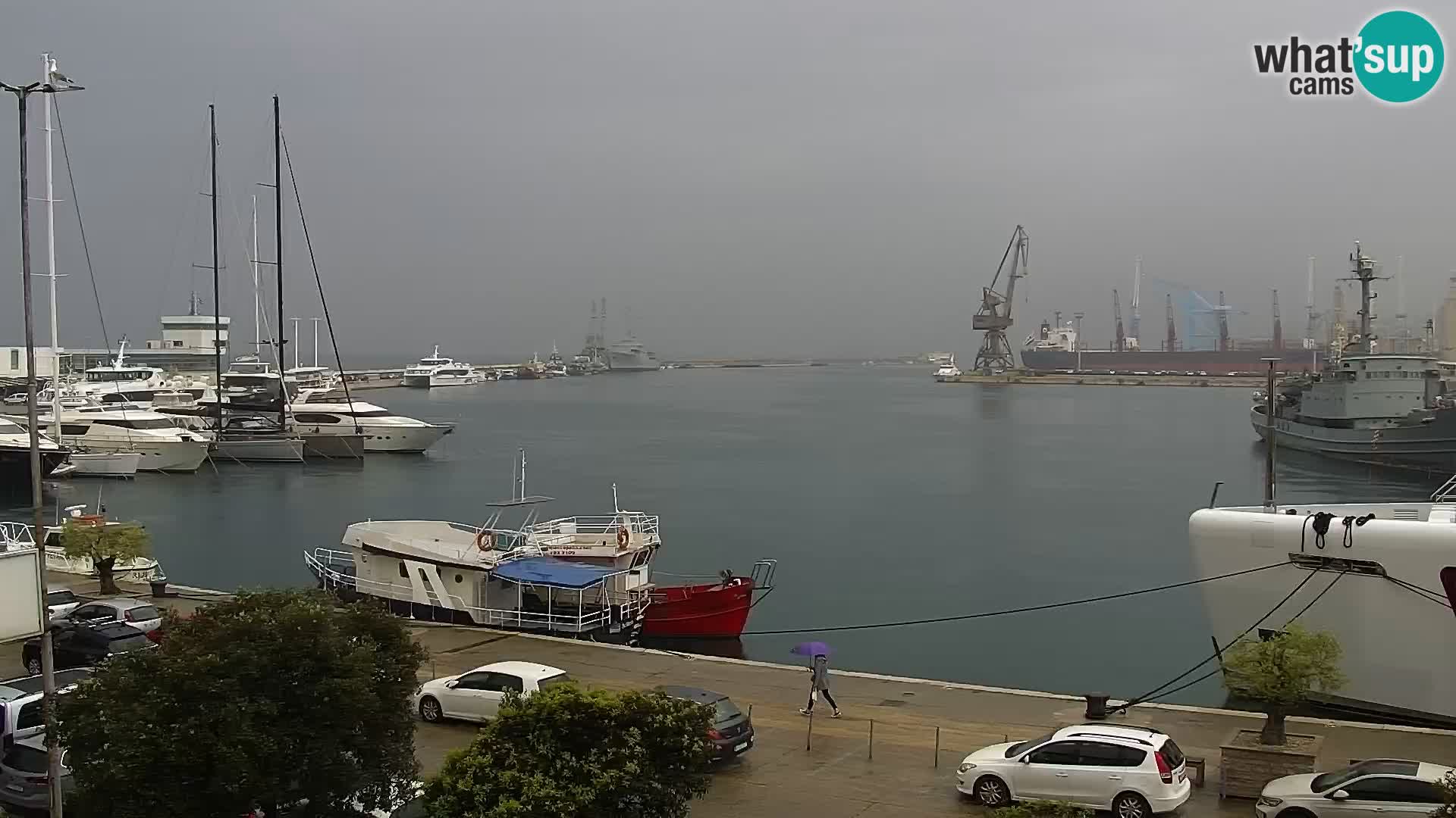 La Riva e la Marina a Rijeka (Fiume) – Live Webcam Croazia