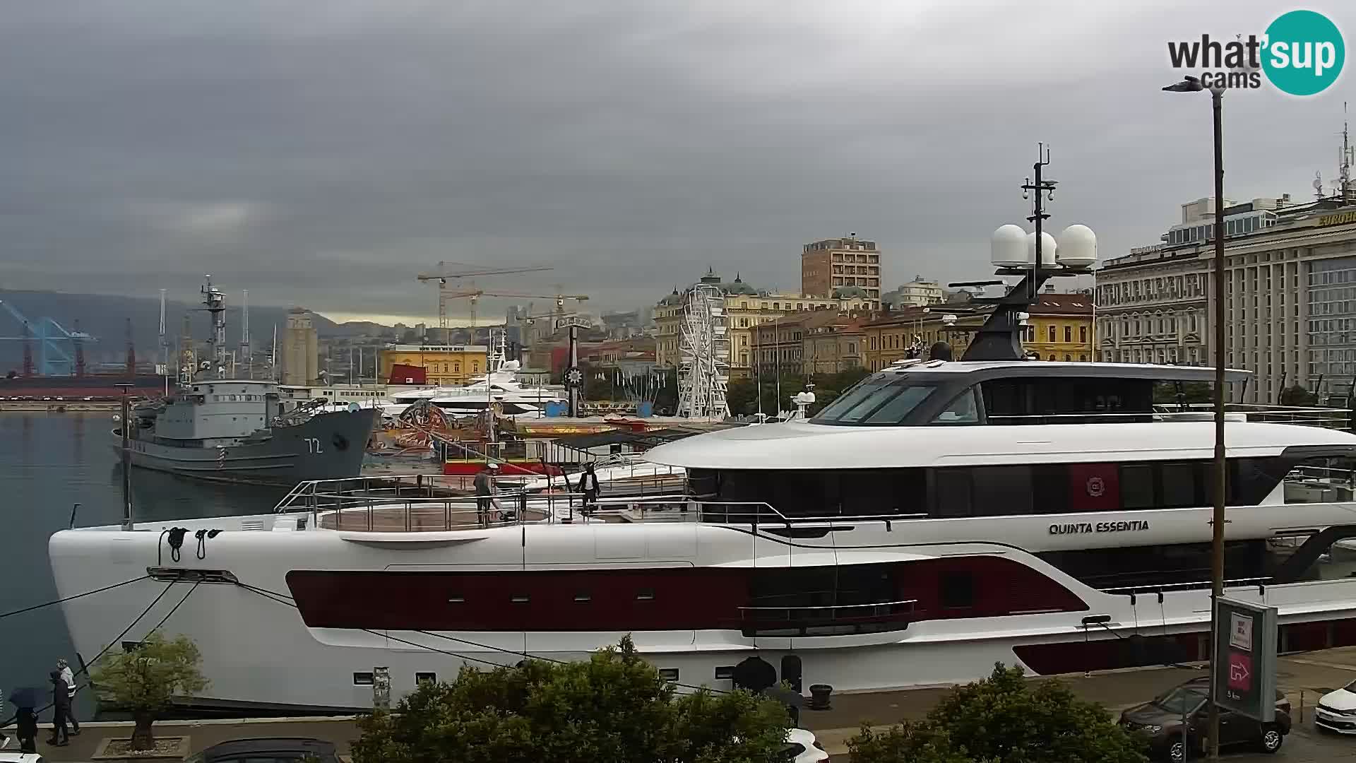 La Riva e la Marina a Rijeka (Fiume) – Live Webcam Croazia