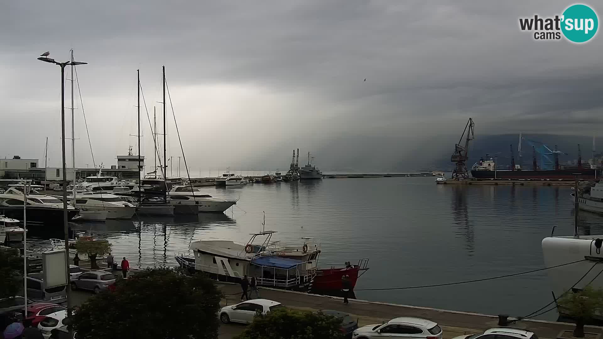 La Riva e la Marina a Rijeka (Fiume) – Live Webcam Croazia