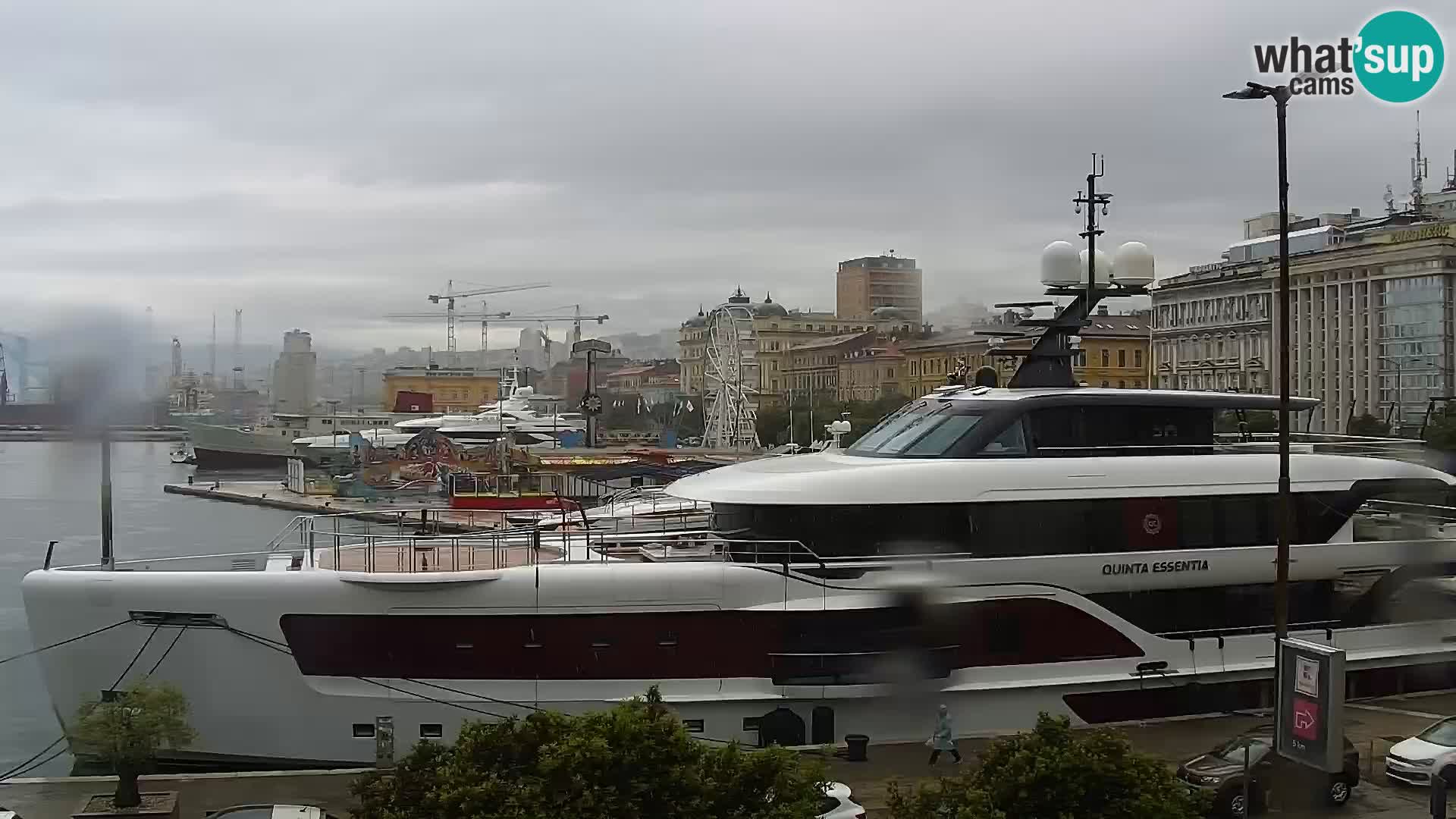 La Riva y Marina en Rijeka – Webcam en vivo Croacia