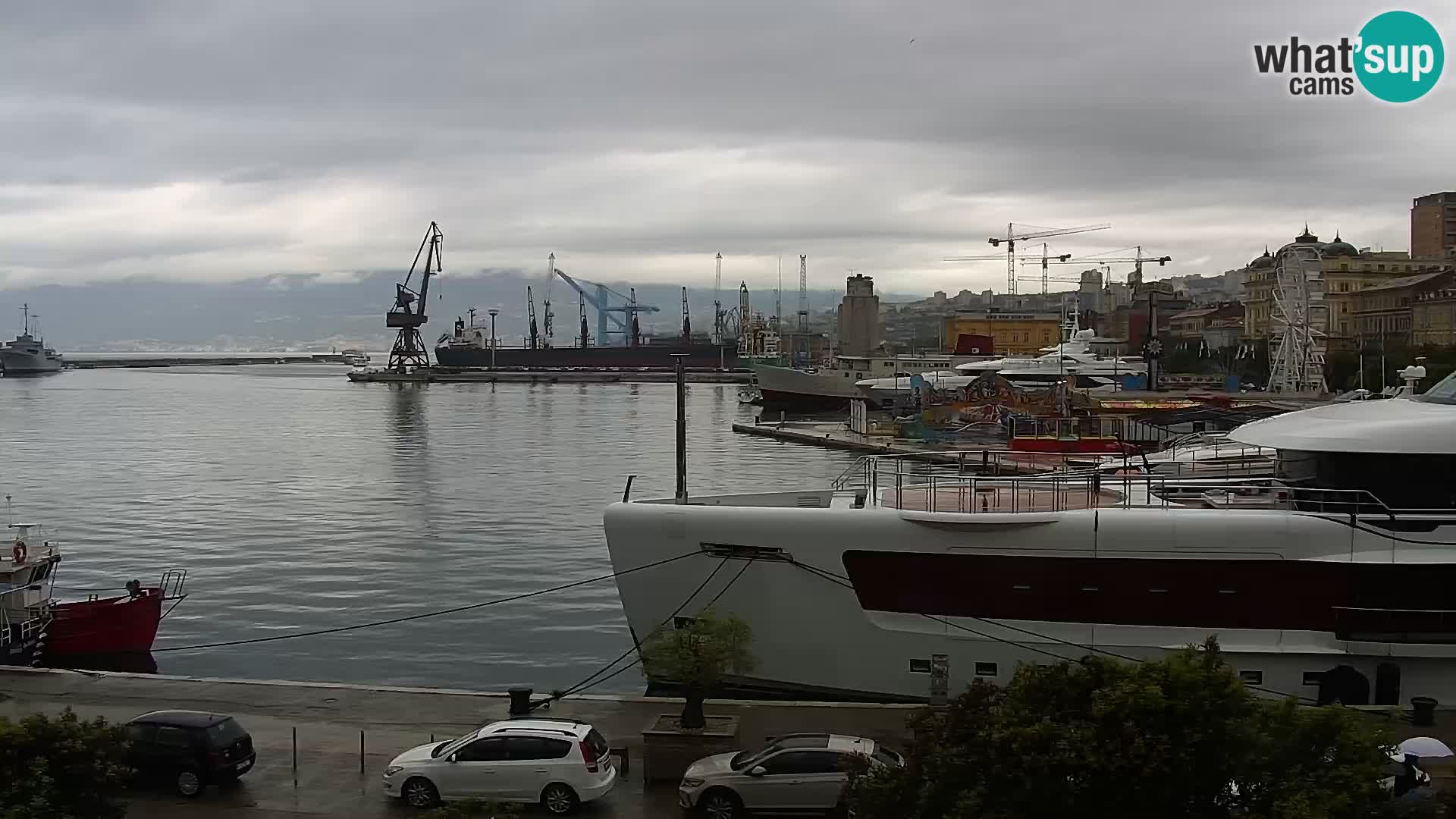 La Riva et Marina à Rijeka – Live Webcam Croatie
