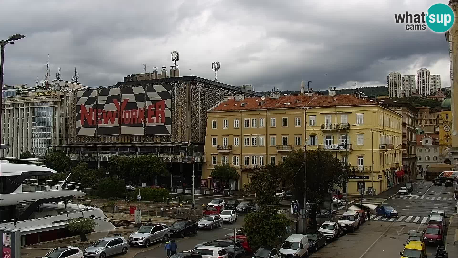 Die Riva und Marina in Rijeka – Live Webcam Kroatien