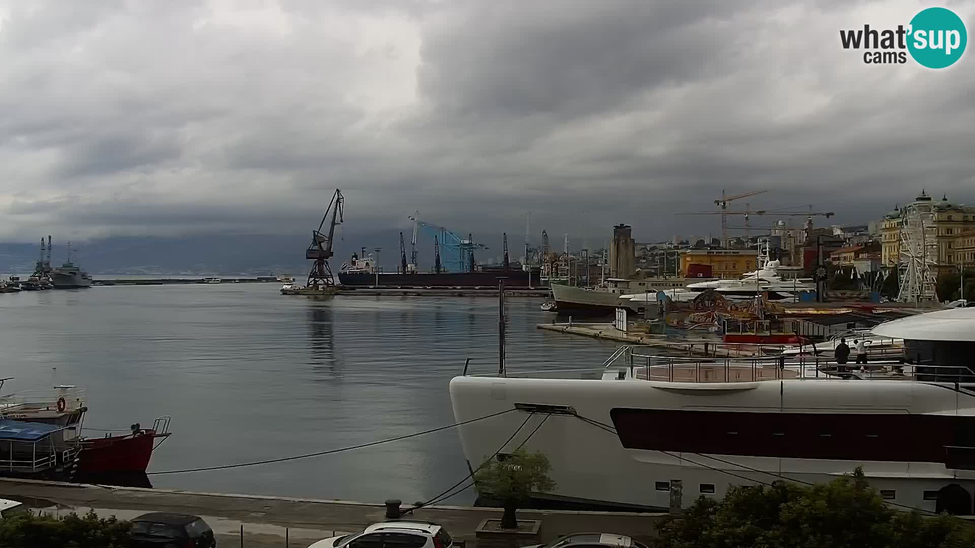 Riva i Marina u Rijeci – Web kamera uživo u Hrvatskoj