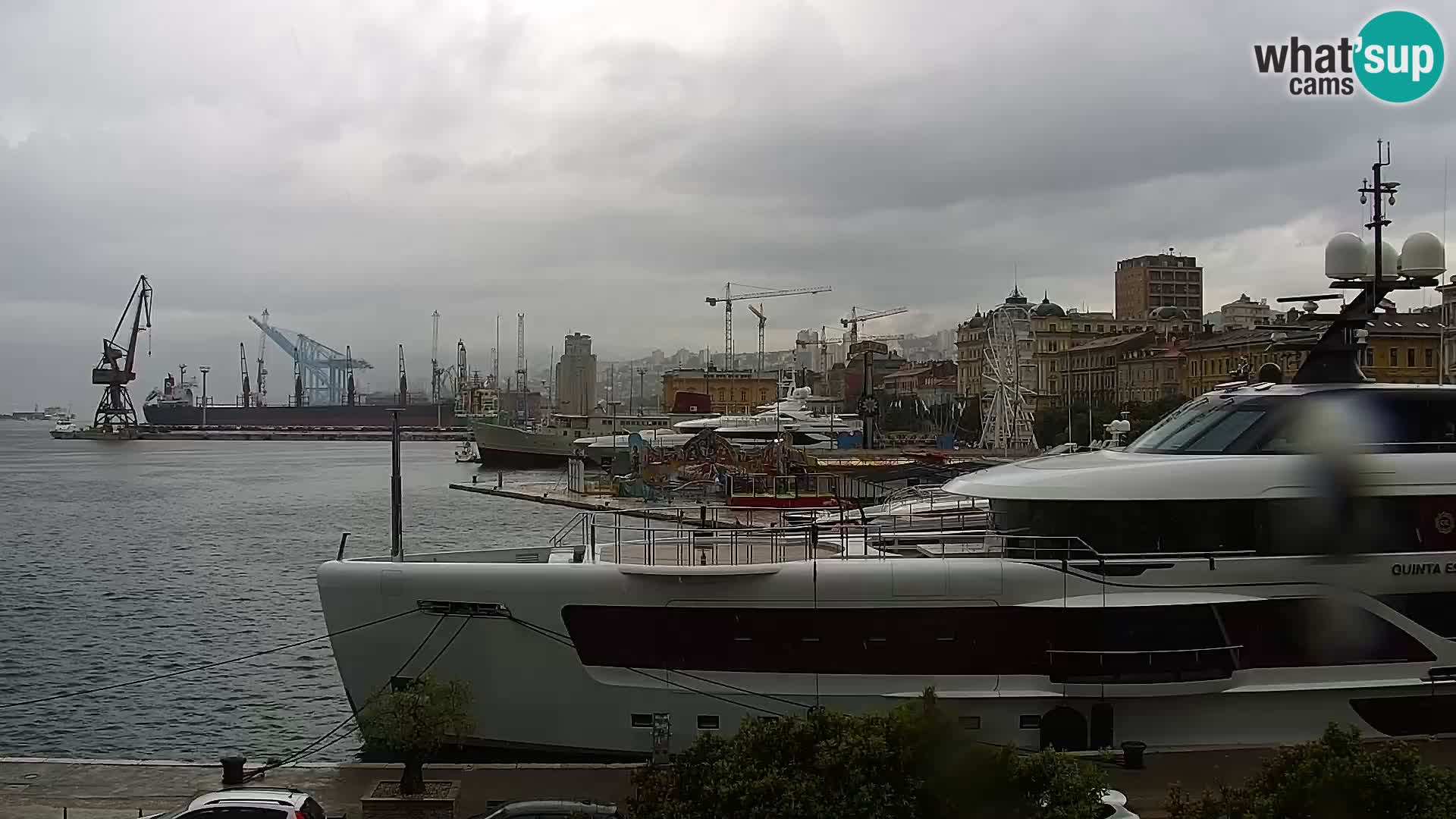 Die Riva und Marina in Rijeka – Live Webcam Kroatien