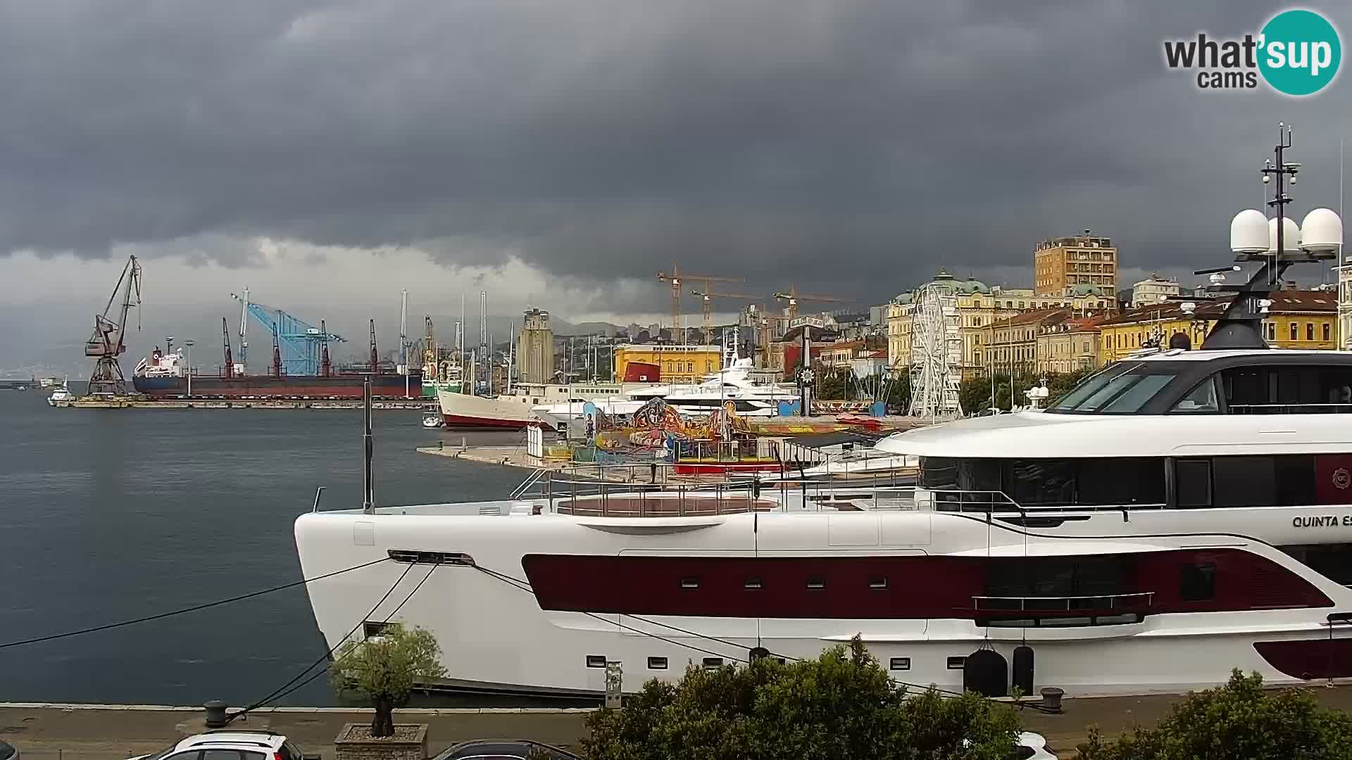 La Riva et Marina à Rijeka – Live Webcam Croatie