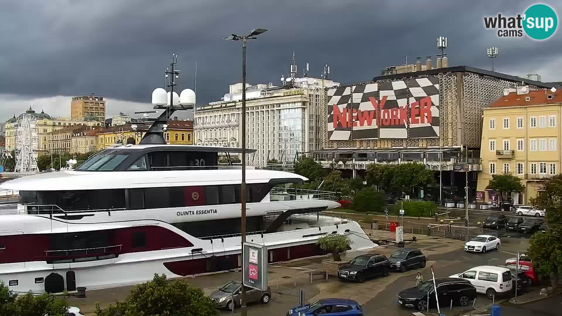 La Riva et Marina à Rijeka – Live Webcam Croatie