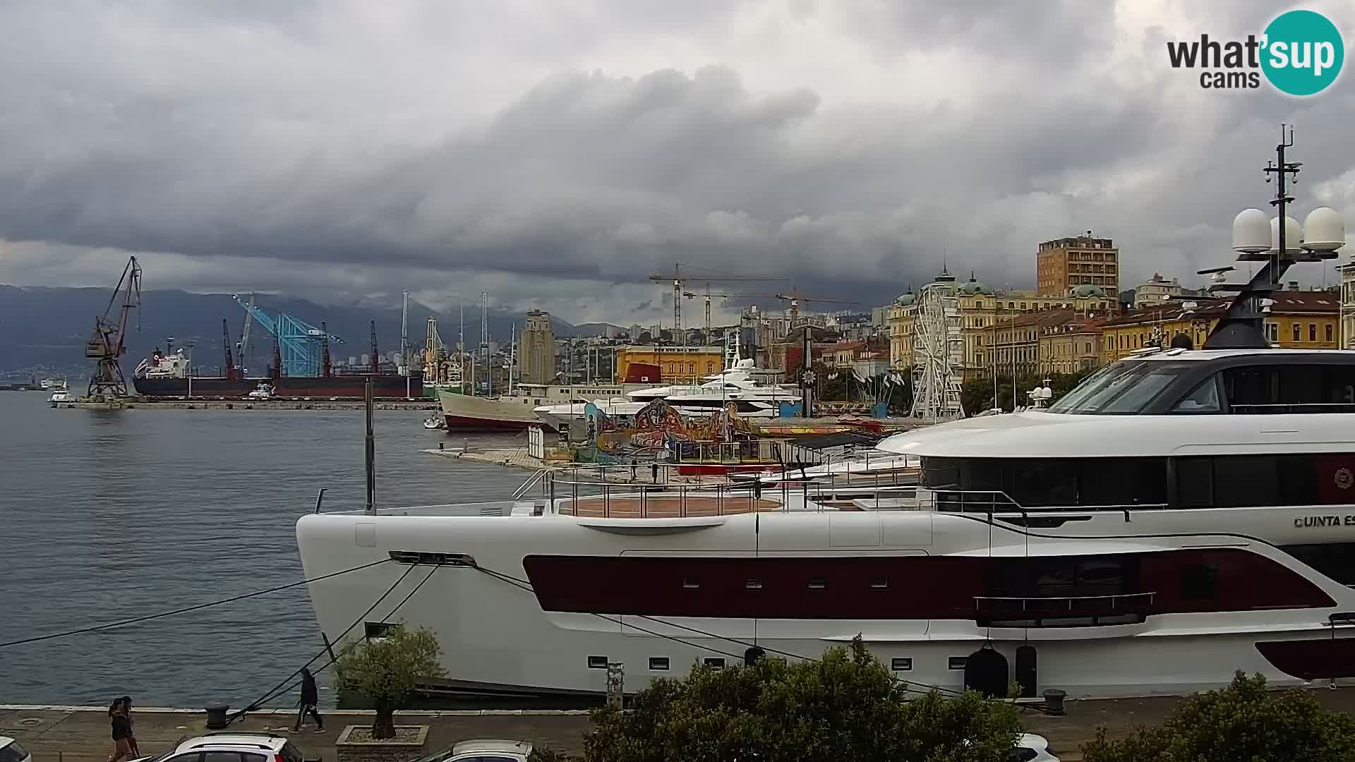 La Riva et Marina à Rijeka – Live Webcam Croatie