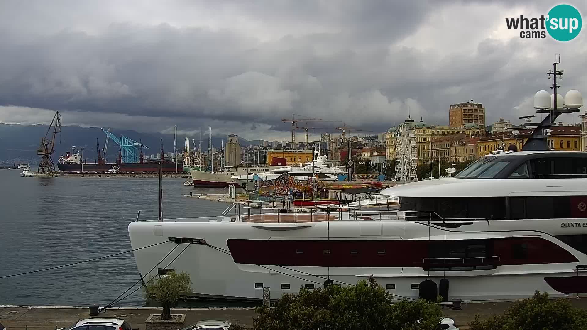 Riva i Marina u Rijeci – Web kamera uživo u Hrvatskoj