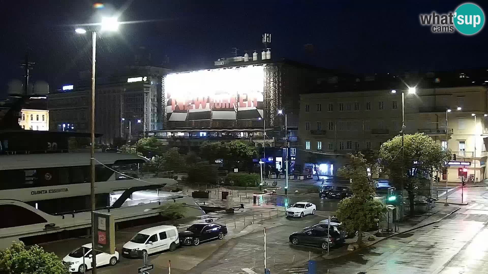 La Riva et Marina à Rijeka – Live Webcam Croatie