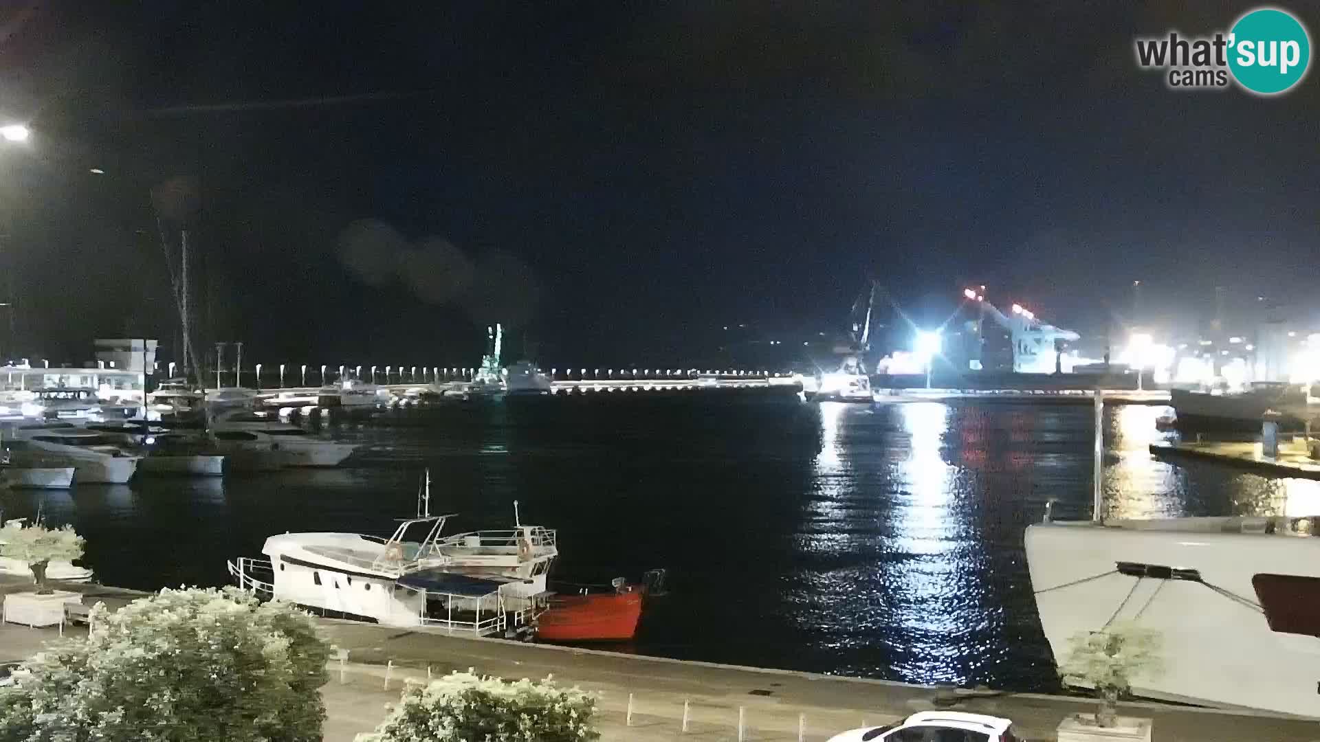 The Riva and Marina in Rijeka  – Live Webcam Croatia