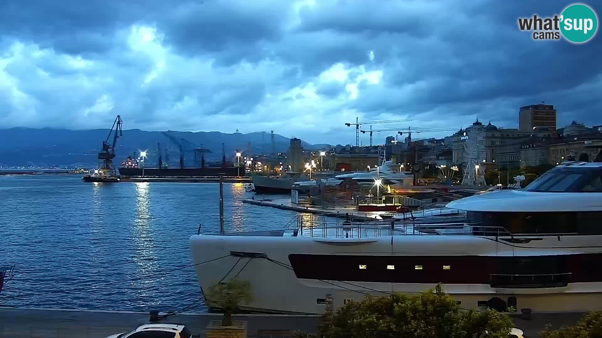 La Riva e la Marina a Rijeka (Fiume) – Live Webcam Croazia