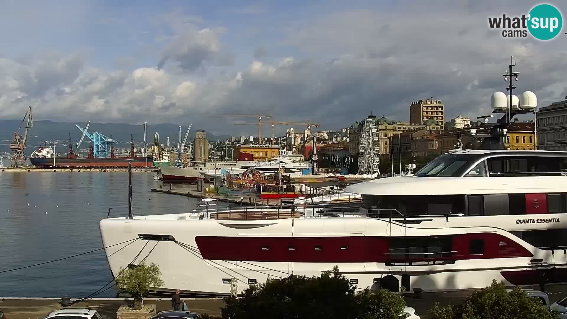La Riva e la Marina a Rijeka (Fiume) – Live Webcam Croazia