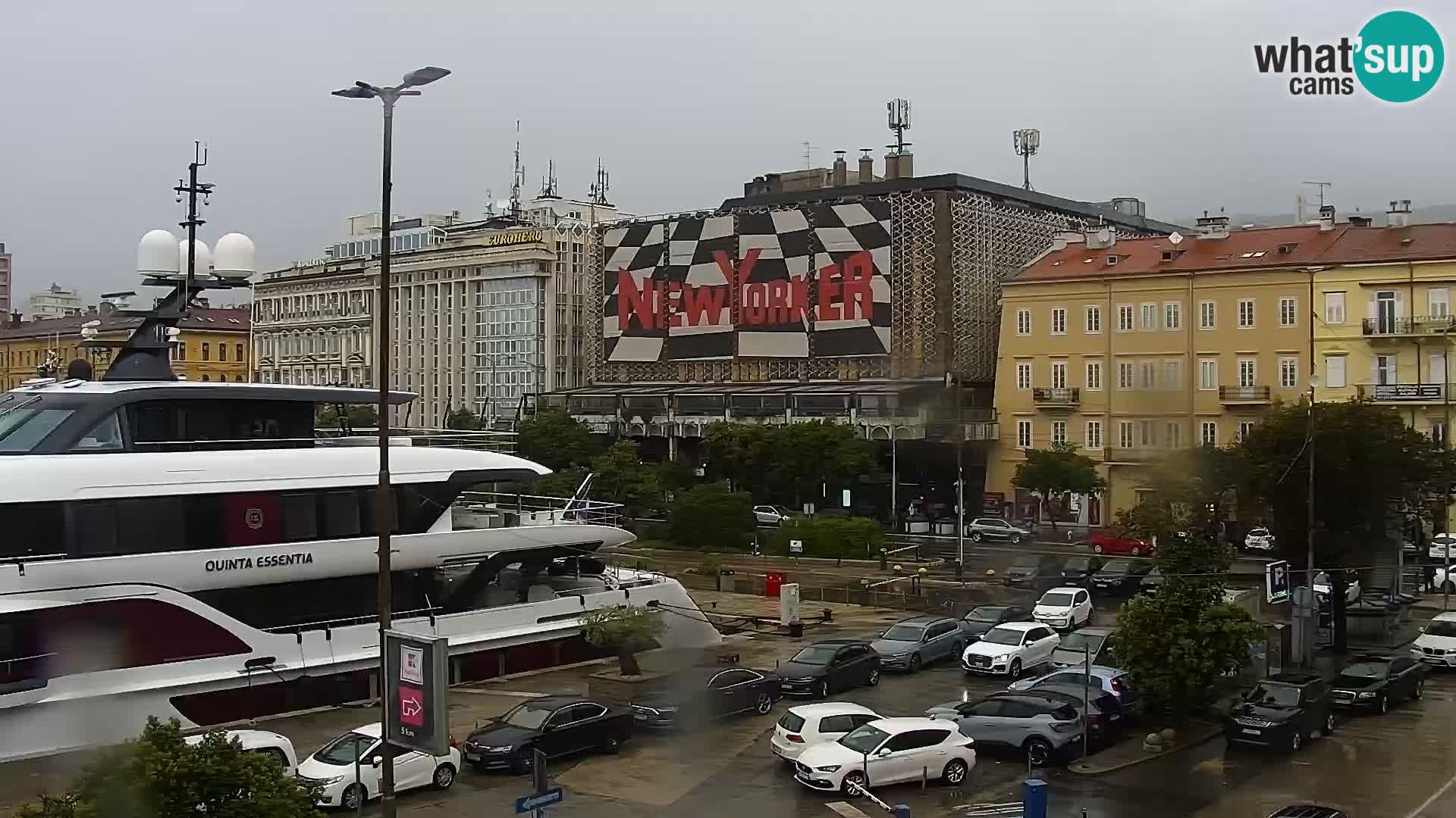 La Riva y Marina en Rijeka – Webcam en vivo Croacia