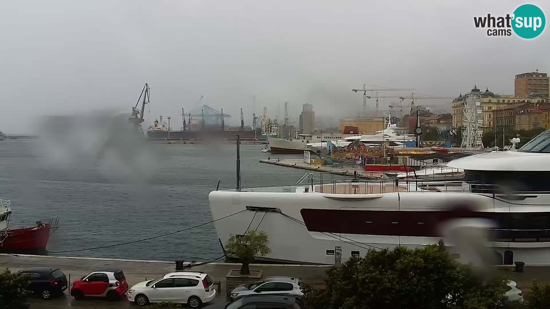 La Riva e la Marina a Rijeka (Fiume) – Live Webcam Croazia