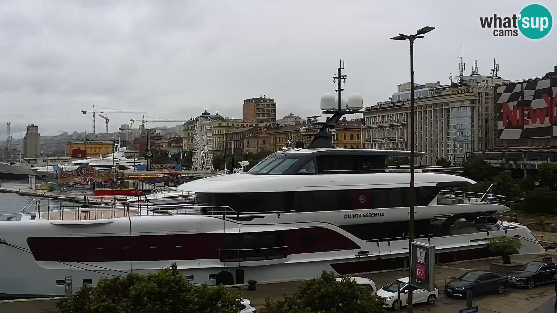 La Riva y Marina en Rijeka – Webcam en vivo Croacia