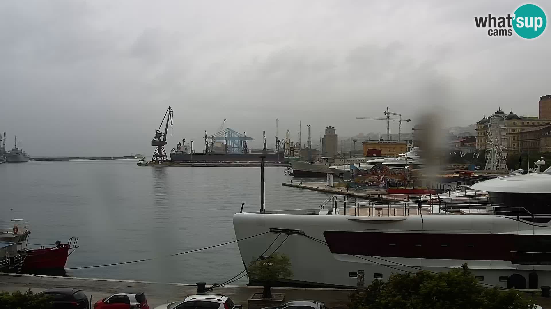 La Riva e la Marina a Rijeka (Fiume) – Live Webcam Croazia