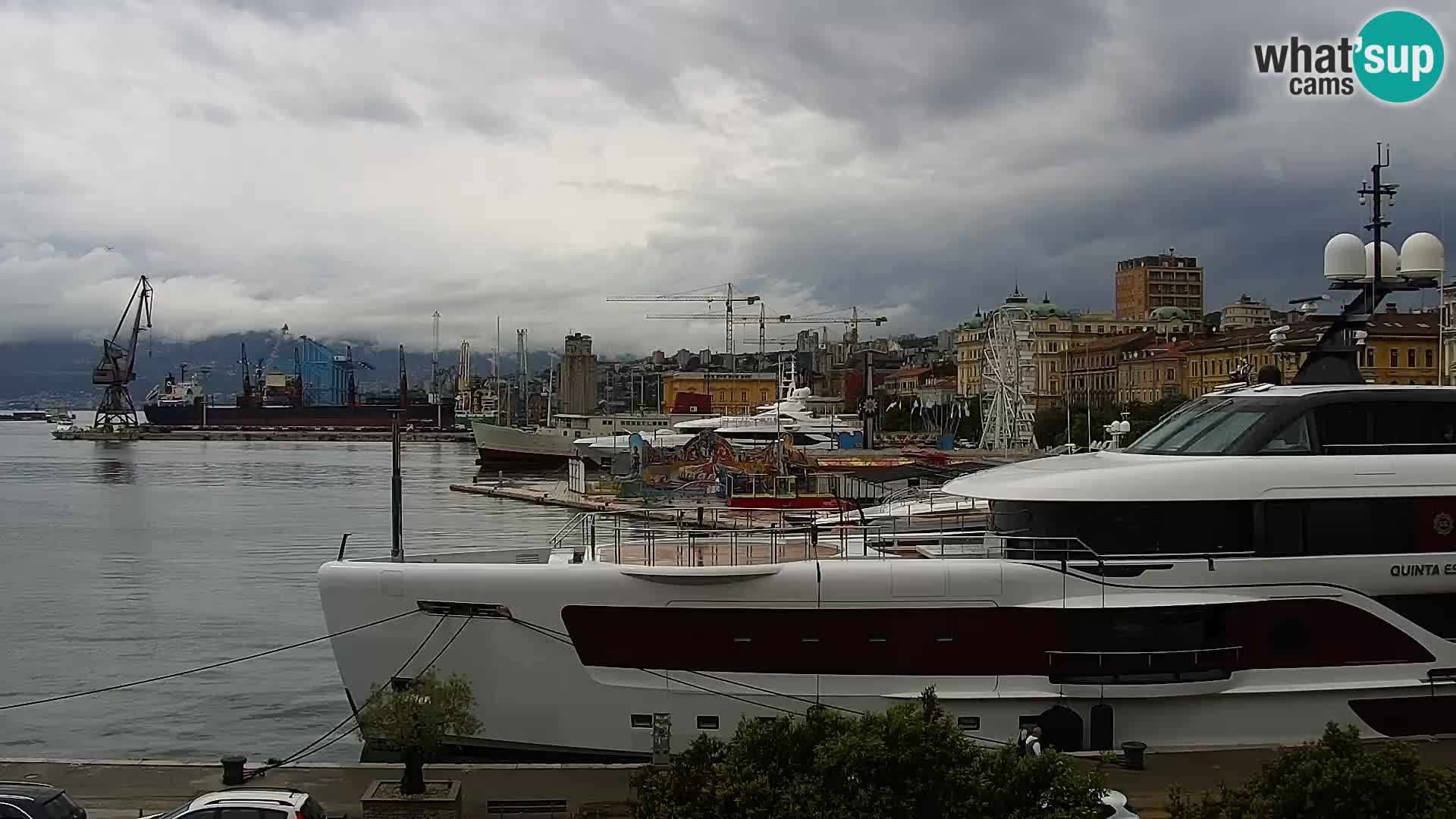La Riva et Marina à Rijeka – Live Webcam Croatie