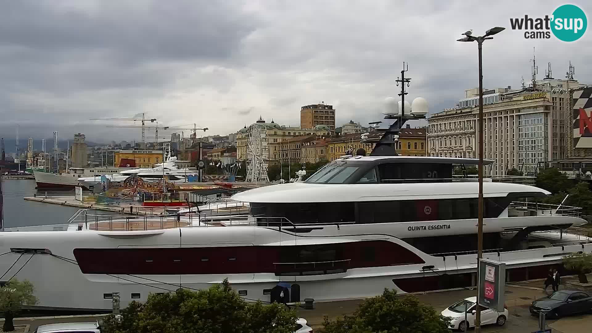 La Riva e la Marina a Rijeka (Fiume) – Live Webcam Croazia
