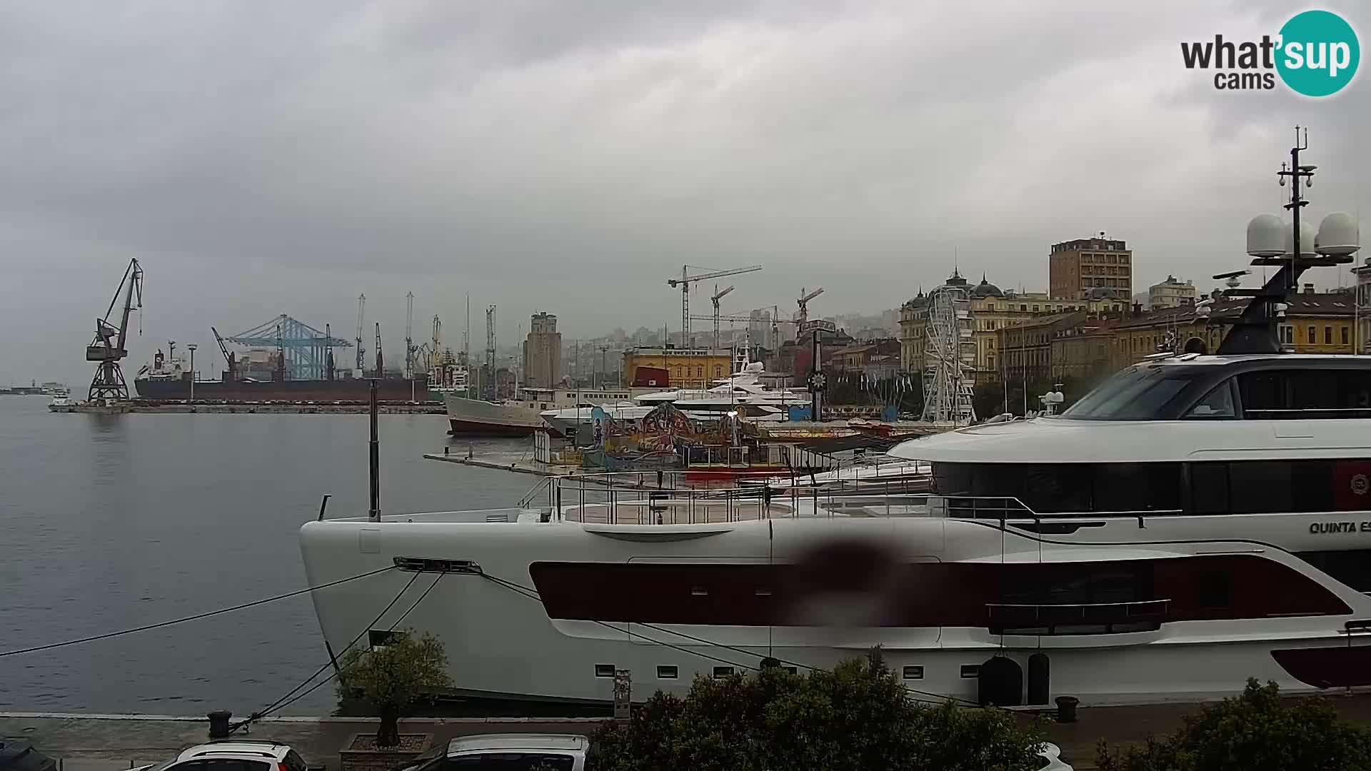 Die Riva und Marina in Rijeka – Live Webcam Kroatien