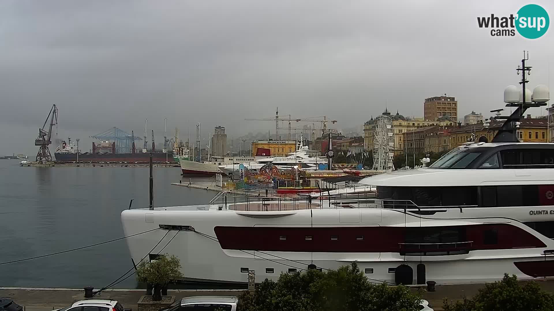 Die Riva und Marina in Rijeka – Live Webcam Kroatien