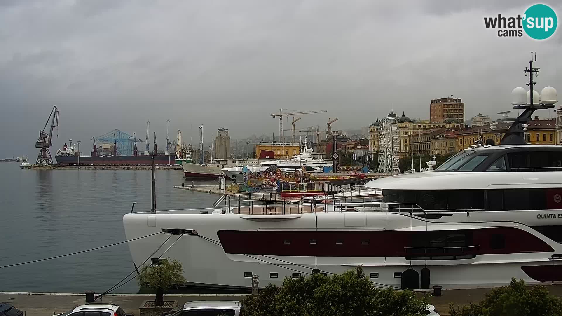 Die Riva und Marina in Rijeka – Live Webcam Kroatien