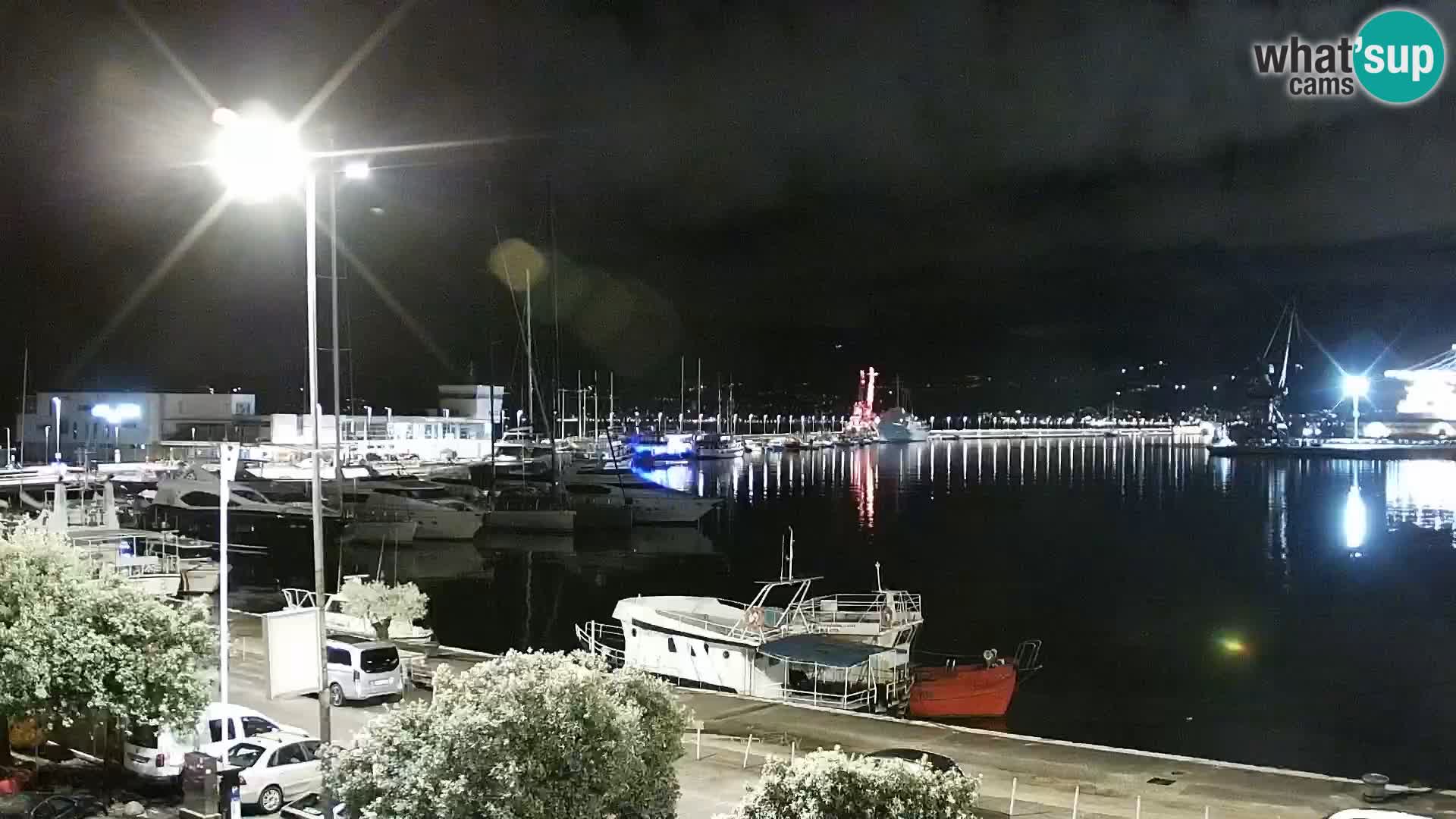 La Riva et Marina à Rijeka – Live Webcam Croatie