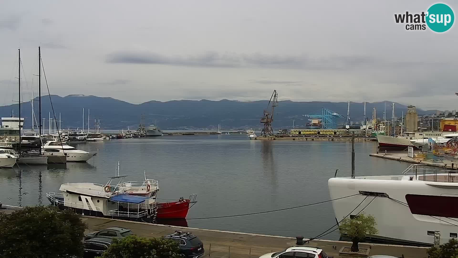 La Riva e la Marina a Rijeka (Fiume) – Live Webcam Croazia