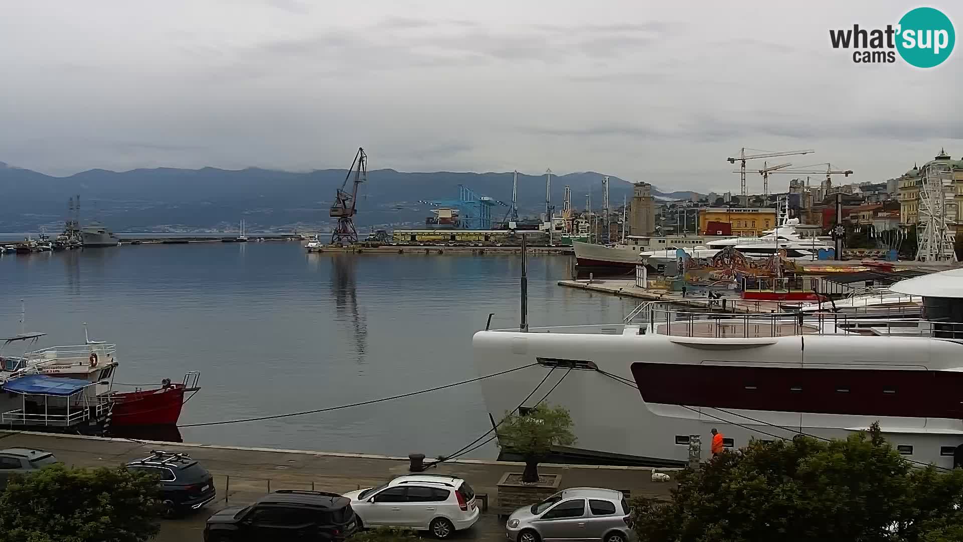 Die Riva und Marina in Rijeka – Live Webcam Kroatien