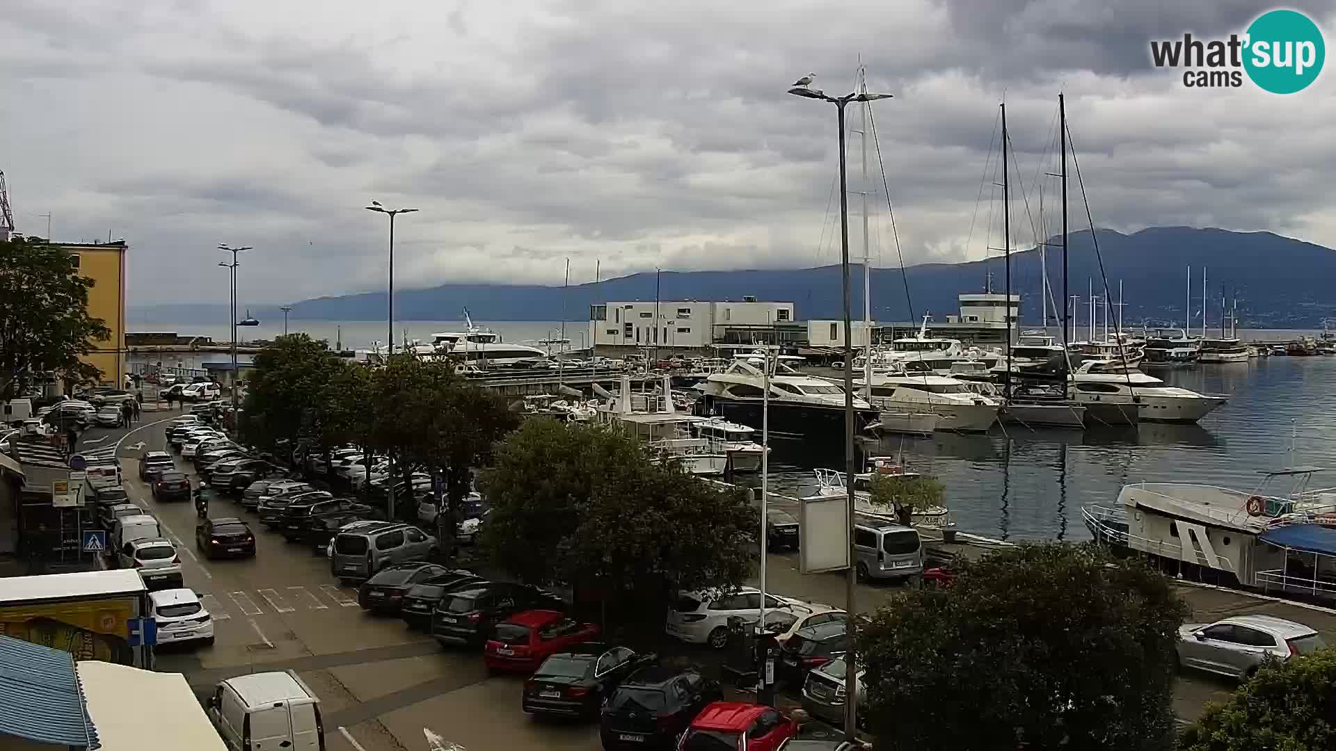 La Riva et Marina à Rijeka – Live Webcam Croatie